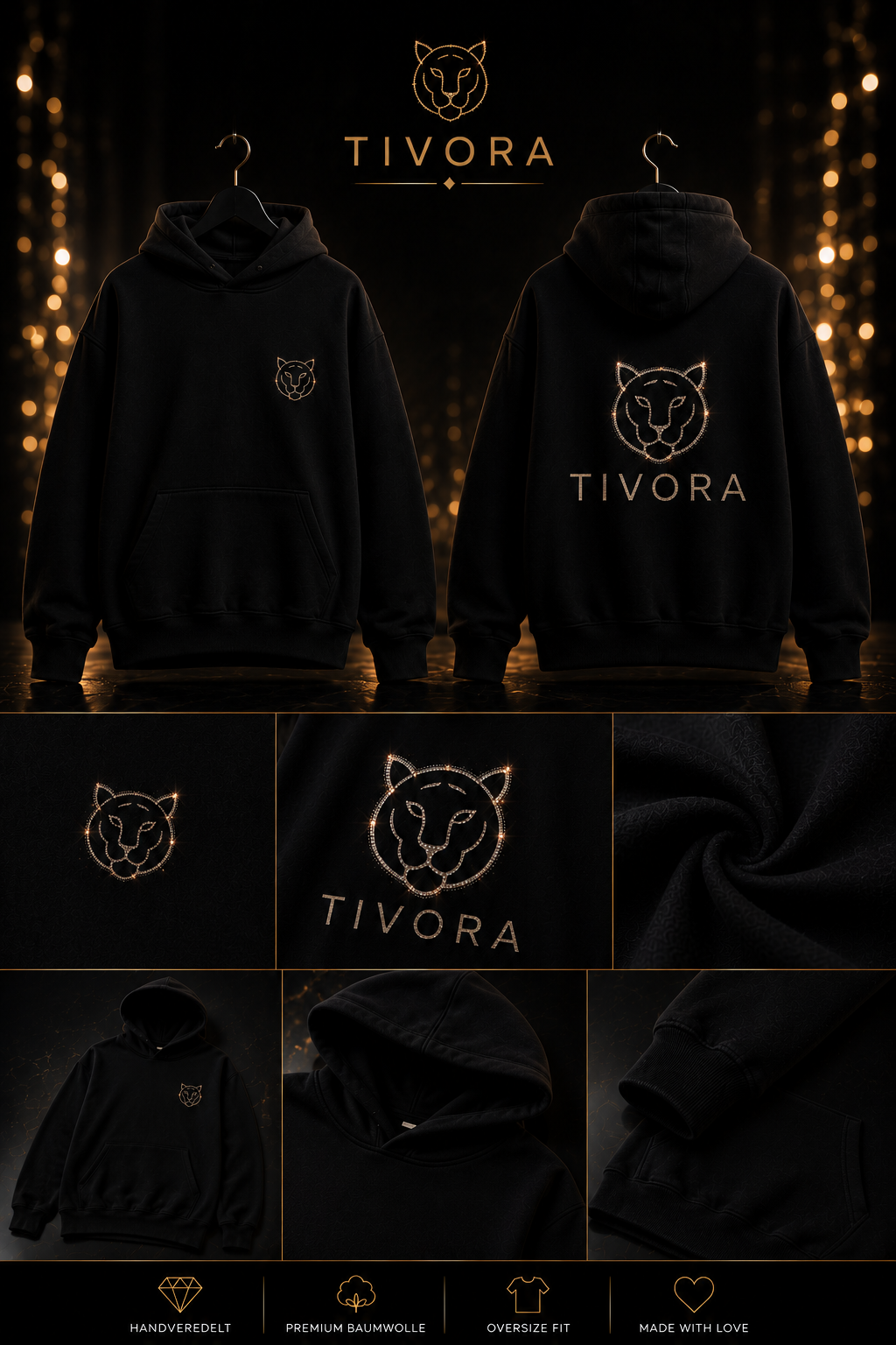 TIVORA Diamond Line Hoodie